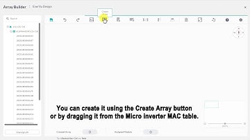 EnerVu2 Array Builder - Create Array