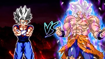 Vegito V2 OP (all form) VS Broly DBS MUI V2 OP in Mugen