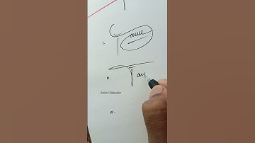 How to Sign the Letter T?❤️