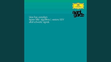 L. Hiller: Algorithms I (Version I): I. The Decay of Information