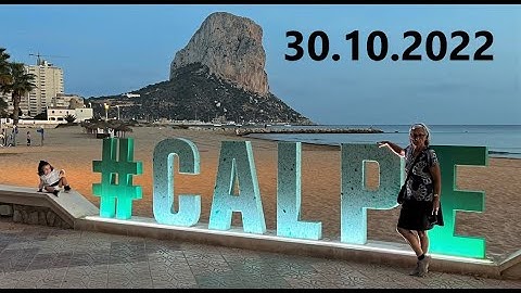 Nightlife - Promenade of Calpe  in 4K/60