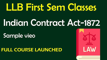 Demo Class | Contract Law-1 | LLB First Sem Classes | By Naman Sinha | Krishna