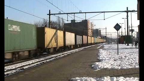 Seldom!!! CrossRail Neuss-shuttle with 2 Class 66 Diesel loco