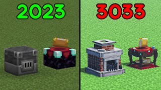 minecraft textures in 2023 vs 3033