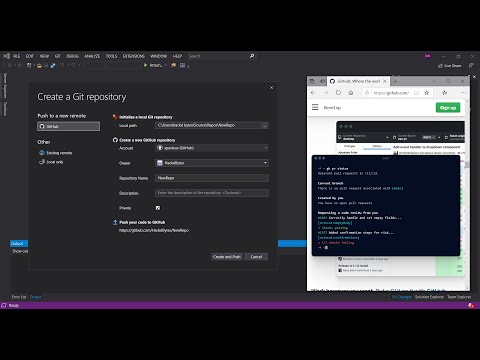 Git Experience in Visual Studio 2019 | GitHub Getting Started