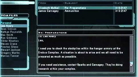 Doom 3 RoE - Leo Avery PDA