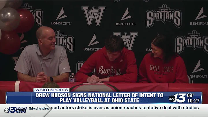 Drew Hudson signs NLI to play men’s volleyball at Ohio State