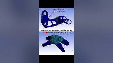 Topology optimization Analysis in Ansys  #automobile #design #3dprinting #engineering #space #fea