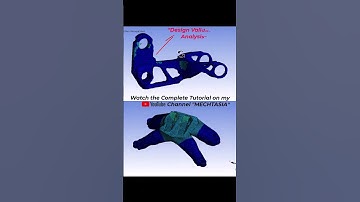 Topology optimization Analysis in Ansys  #automobile #design #3dprinting #engineering #space #fea