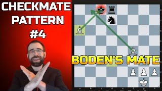 Typical Checkmate Patterns #4: Boden's Mate (Beginner Chess Lesson)