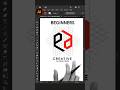 Adobe Illustrator 2025 Tips - How To Create P+D Letter Logo Design Process #GfxHunters #short