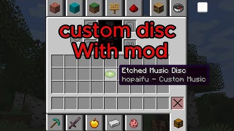 Easy way to make minecraft custom music discs with mod - Etched
