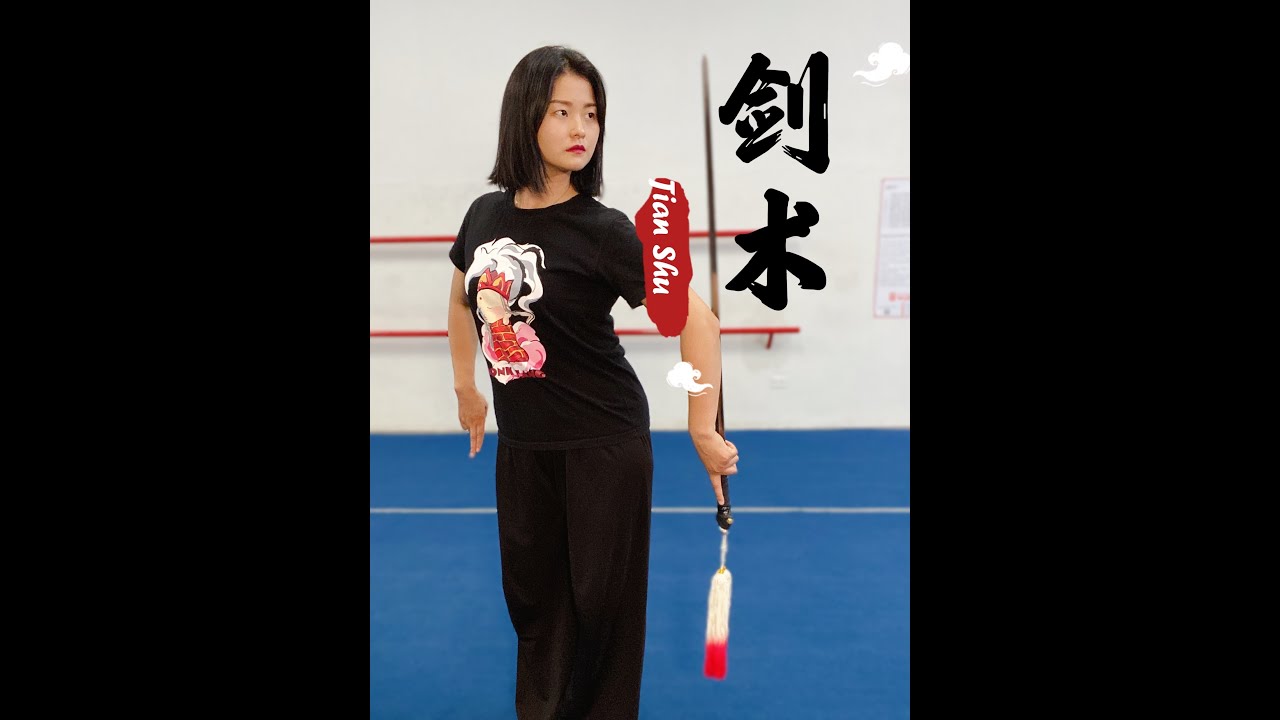 Ушу Кунг Фу 253 Форма 32 Эспада Фехтование Три Пути Часть 1