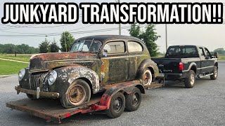 Junkyard To On The Road In 25 Minutes - 1939 Ford Forgotten Hot Rod