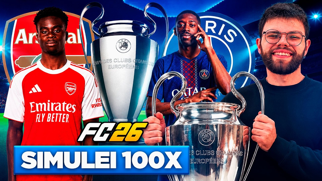 SIMULEI 100x A FINAL DA CHAMPIONS LEAGUE! QUEM GANHOU MAIS VEZES?