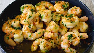 The easiest prawn recipe in the world.‼ 3 ingredients. Garlic prawns