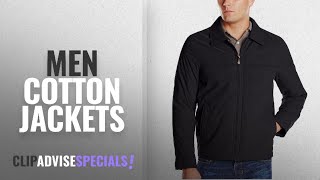 Dockers Cotton Jackets [ Winter 2018 ]: Dockers Men's Micro-Twill Classic Zip Front Jacket, Black,