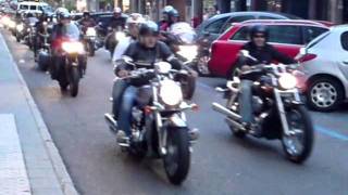 IV Concentración Motera, desfile de antorchas, O Grove