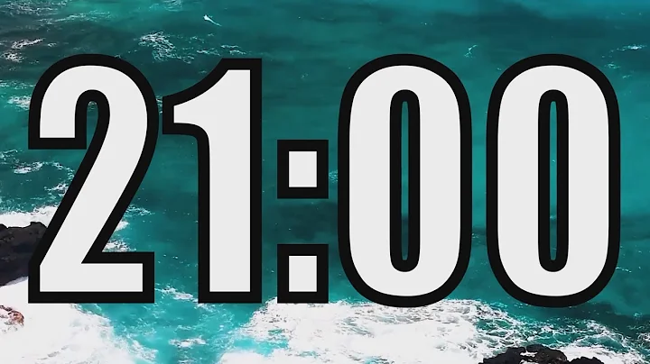 21 minute timer with Calm and Soft Music and sea in the background