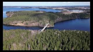 Iitin kirkonkylä ja Virran silta. Iitti and Virran silta bridge, Finland. DJI Mini 3 Pro.