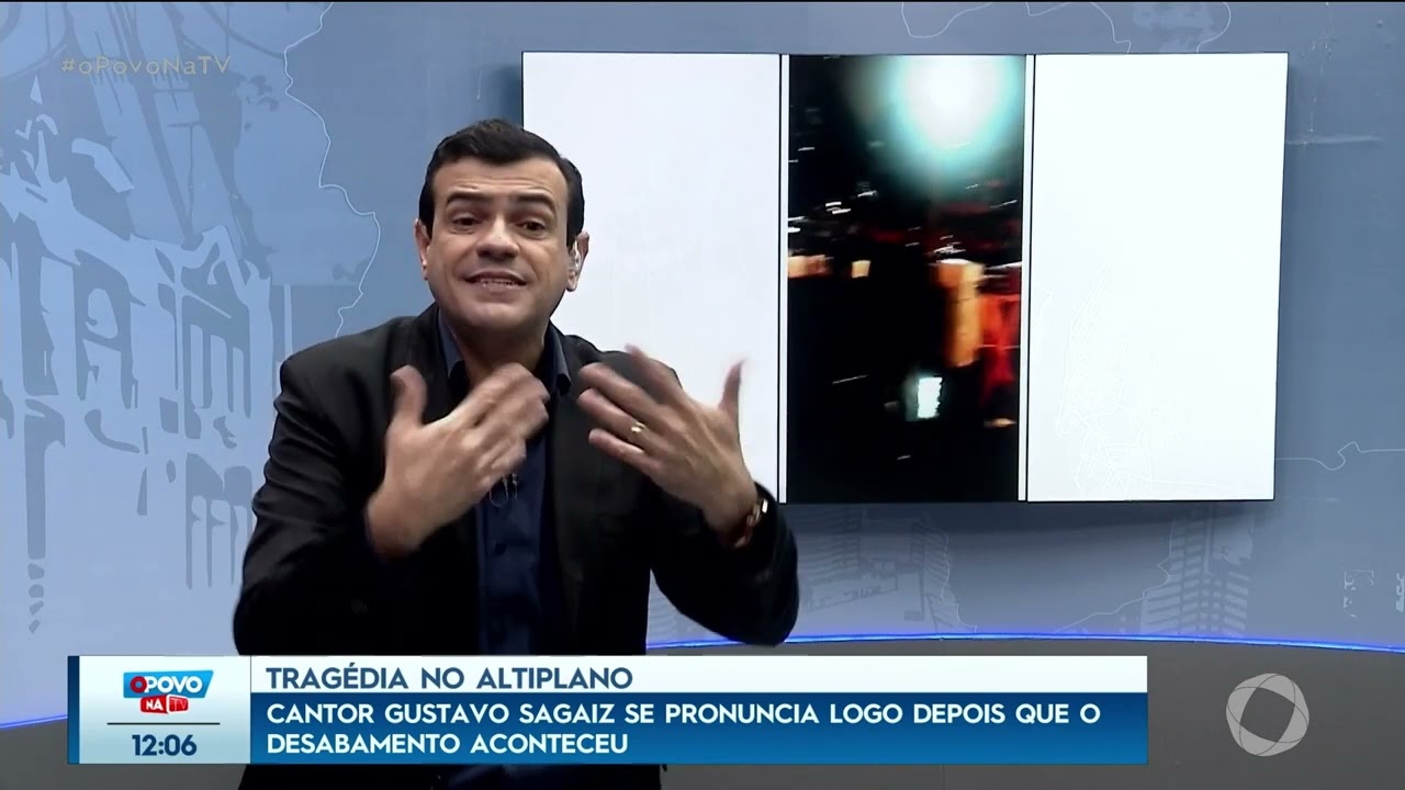 Tragédia no Altiplano: cantor Gustavo Sgaiz se prenuncia logo após o que aconteceu - O Povo na TV