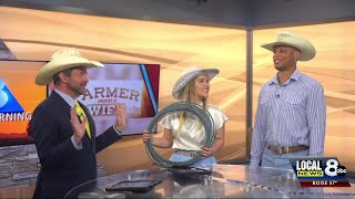 LIVE ON 8 -  JAY WOODS TEACHES US HOW TO ROPE COWS