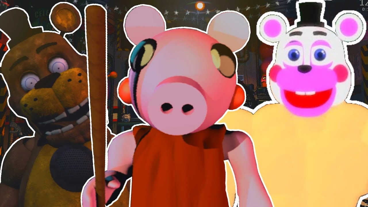 Roblox Piggy Buff Helpy And Lonely Freddy In Ucn Mod Youtube - ucn roblox