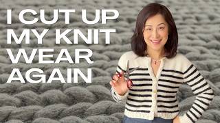 Why I Keep Cutting Up My Sweaters (2 Alterations + FOs) | August Knitting Podcast