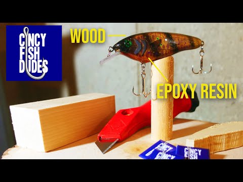 Making a Half Wood + Half Epoxy Resin Lure 