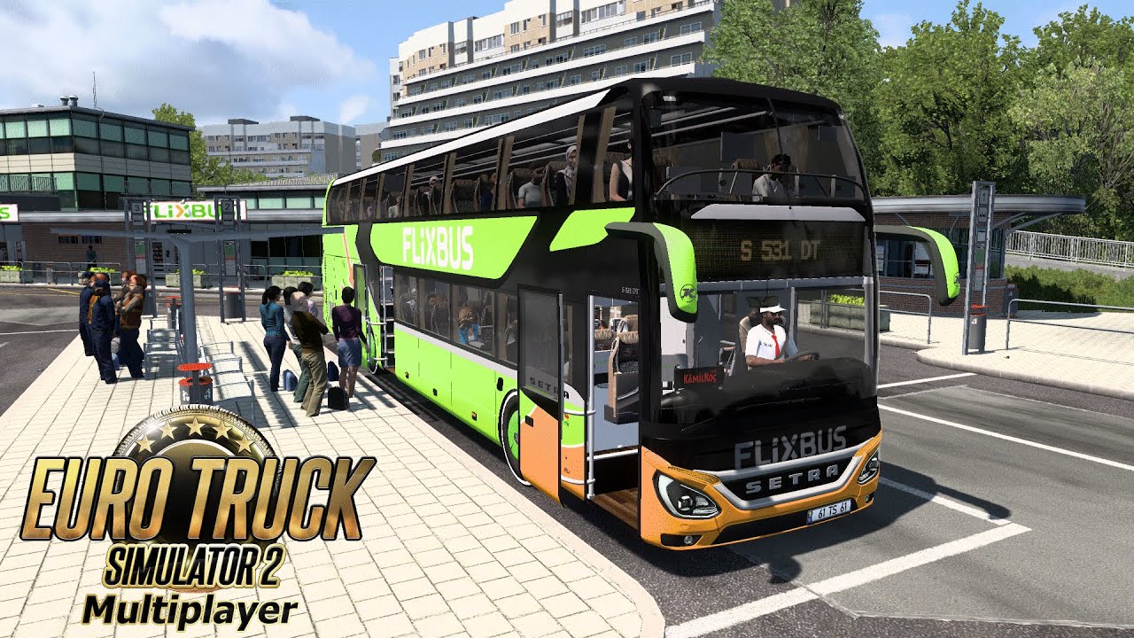 ETS 2 1.53 Setra S 531 DT - Berlin-Köln - #flixbus - YouTube