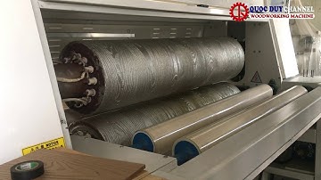 Máy cán vân gỗ tự động SM-1320GP I Máy in vân gỗ tự động CNC