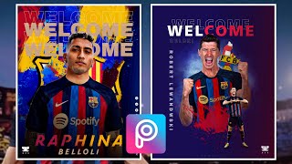 Picart Tutorial ● Football Poster and Design | Robert Lewandowski. screenshot 5