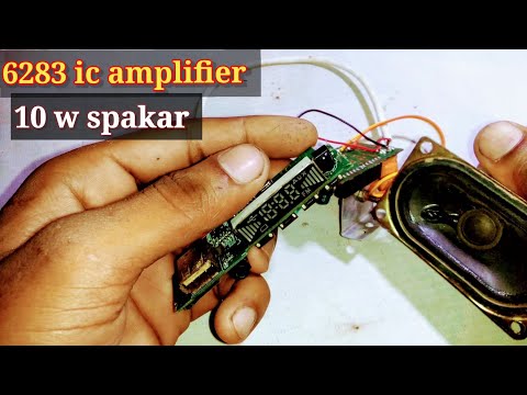 DIY How to mak 6283 ic amplifier 5 volta mobile charger/10 spakar