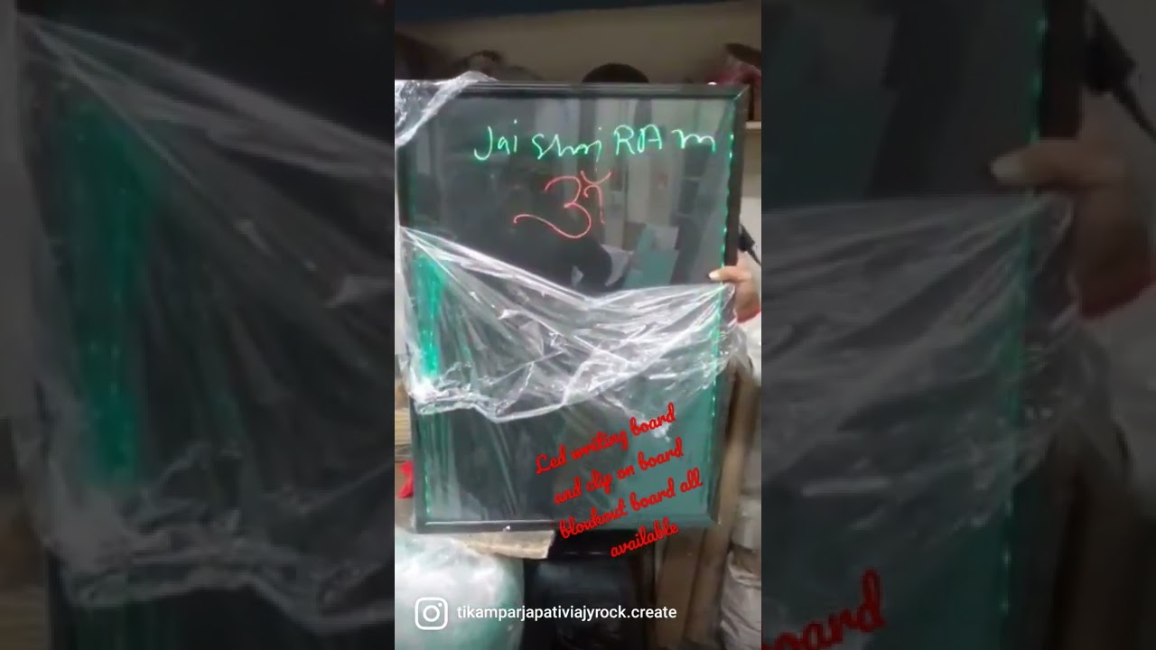 led writing board and clip on board bloukout board fabrics board curve display।