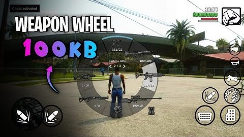100Kb Gta V weapon wheel mod for Gta  San Andreas Android | Mediafire link