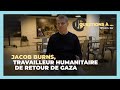 Jacob burns travailleur humanitaire de retour de gaza