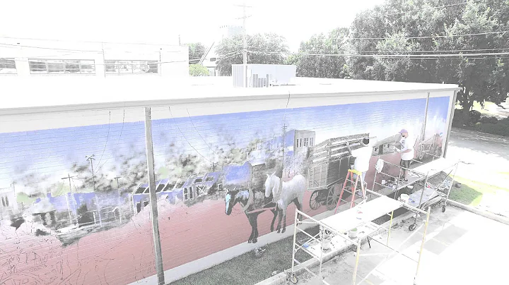 Parkerson Drone Video of Mural 08/21/15