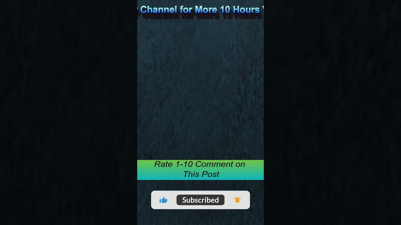 The Sound of Solitude: Tranquil Rainfall on a Dark & Quiet Night 