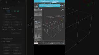 Using the Ring Selection with Alt+R in 3ds Max #shorts  #3dsmax #ring