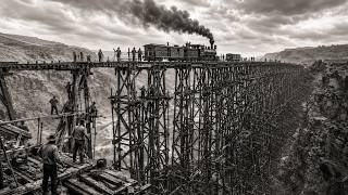 How Workers Built the 150 Foot Dale Creek Bridge That Swayed in Wyoming Winds