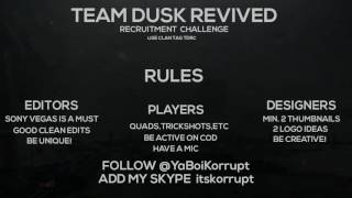 Dusk Revived Recruitment Challenge