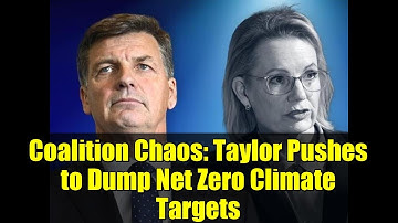 Coalition Chaos: Taylor Pushes to Dump Net Zero Climate Targets