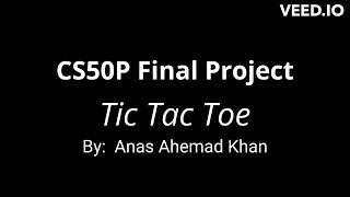 CS50P Final Project - Tic Tac Toe