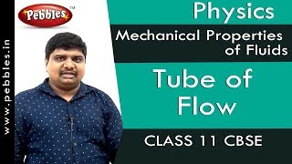Tube of Flow : Mechanical Properties of Fluids | Physics | Class 11 | CBSE