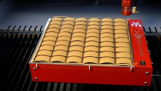 Cutting Cork with Vortex Vacuum Table