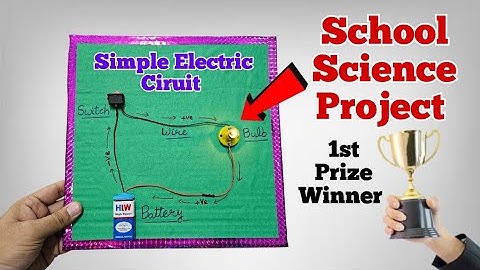 Simple Electric Circuit model | Science project | Simple circuit working model #science #project 
