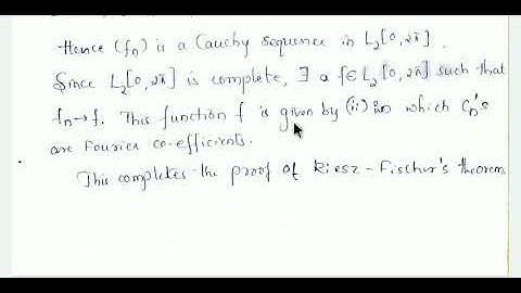M Sc-2/Functional Analysis/Riesz-Fischer Theorem/Conjugate Space H*/Class-26