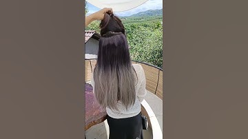 Tóc giả kẹp omper thẳng hai màu #tockep