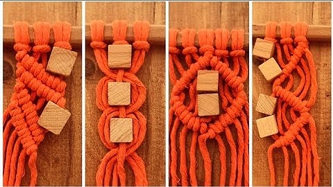 4 stunning Macramé Knots You NEED to Learn!Handmade Art Tutorial (part 17)