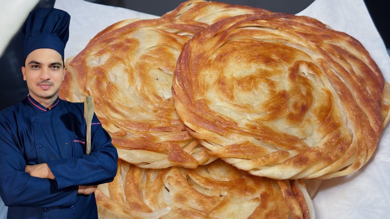 Parotta Chef Lachha Paratha Recip |Multi layerd paratha Chef M Afzal| - YouTube